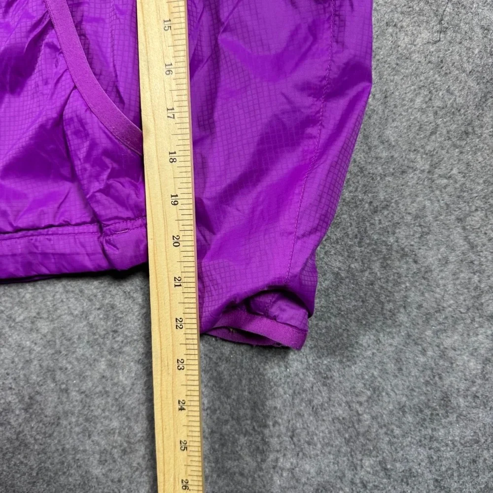 The North Face Womens Purple Ripstop Fleece Lined Hooded Jacket S12 Small Hiking